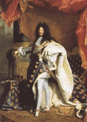 Hyacinthe Rigaud Portrait of Louis XIV (mk08) Norge oil painting art
